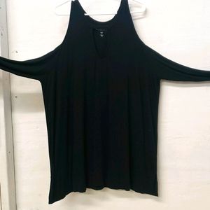 Roamans cold shoulder long sleeve tunic